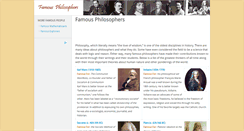 Desktop Screenshot of famous-philosophers.com